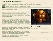 Tablet Screenshot of gvwoodproducts.com